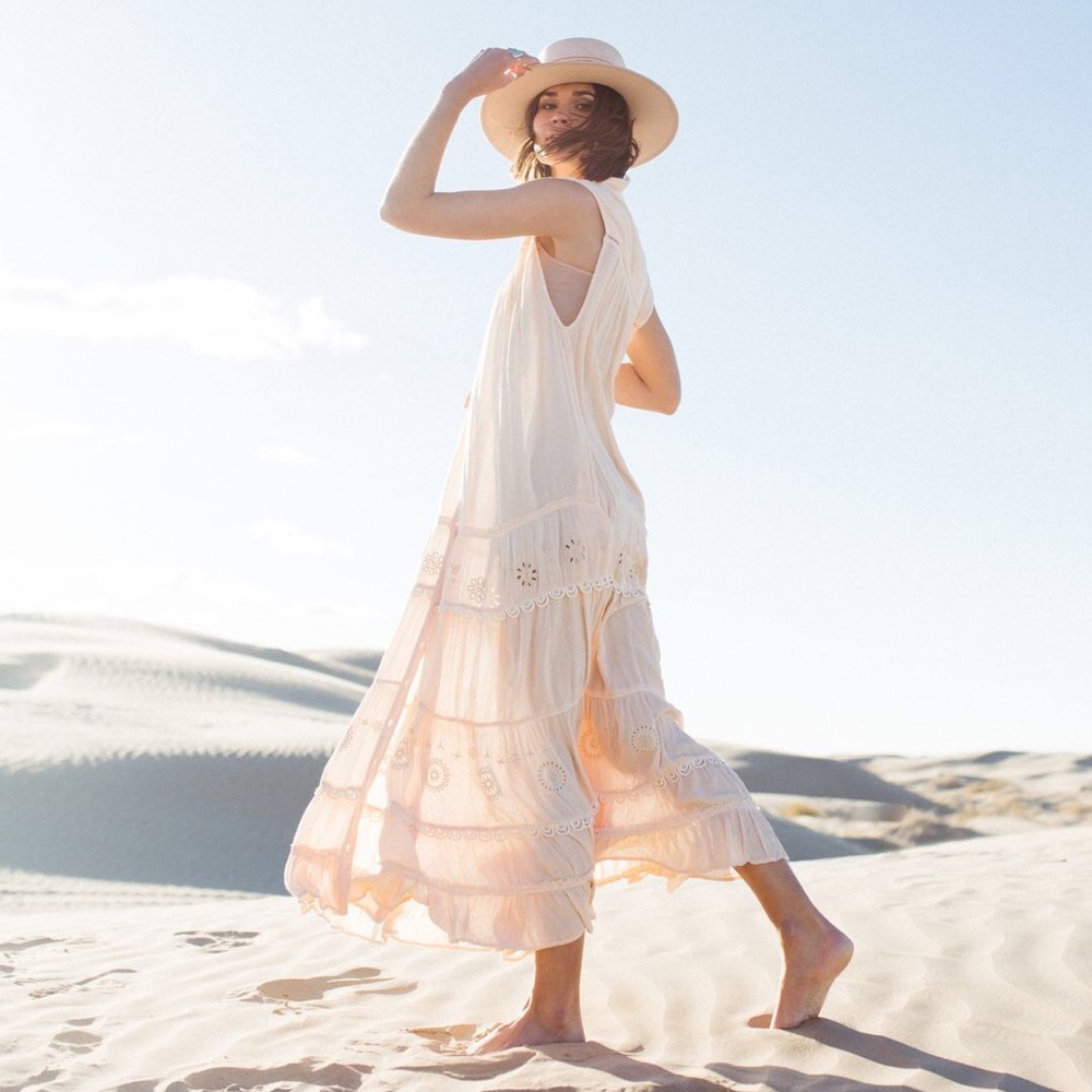 Free People Ivory Maxi Dress